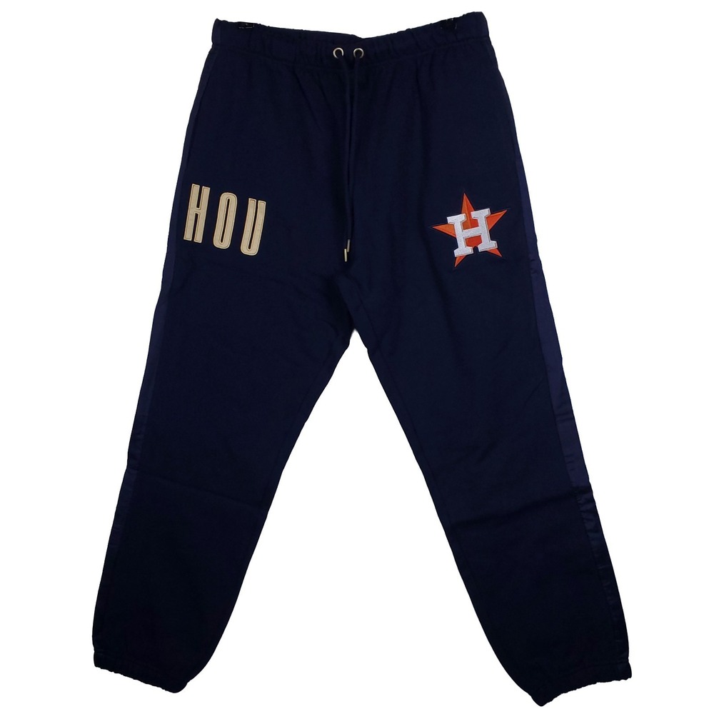 Houston Astros Mitchell & Ness MLB Large Sweatpants Embroidery Logos Navy‎ New